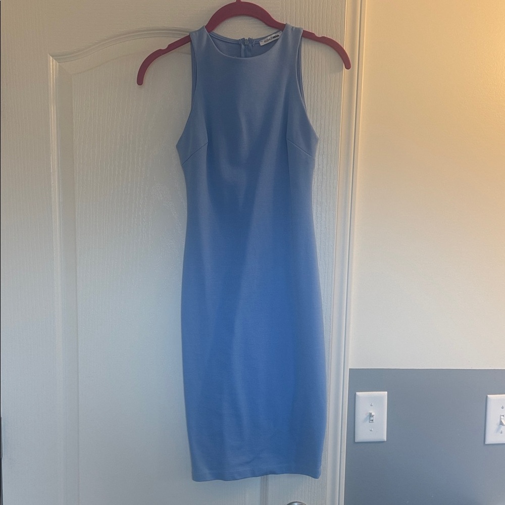 Fashion Nova Sky Blue Midi Dress